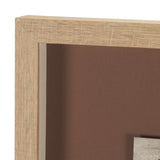 Textural Echo - Rust by Kristine Hegre Hand Embelished Textured Framed Artwork Matted under Glass by Mercana at Eve Furniture
