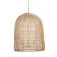 Thad 4-Light Natural Woven Rattan Foyer Chandelier by Mercana at Eve Furniture