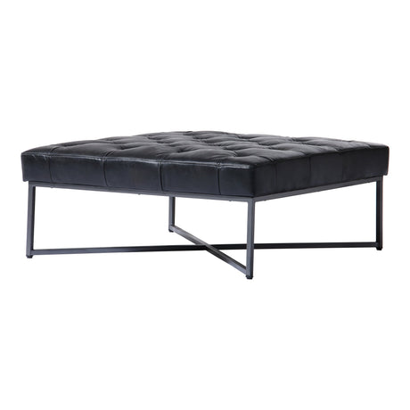 Thad Black Ottoman by MOES at Eve Furniture