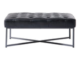 Thad Black Ottoman by MOES at Eve Furniture