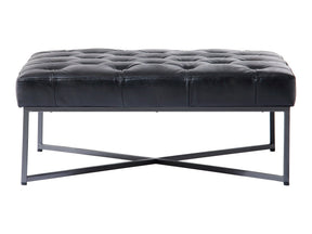 Thad Black Ottoman by MOES at Eve Furniture