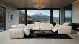 Thaddea White Power Loveseat by Furniture of America at Eve Furniture