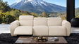 Thaddea White Power Sofa by Furniture of America at Eve Furniture