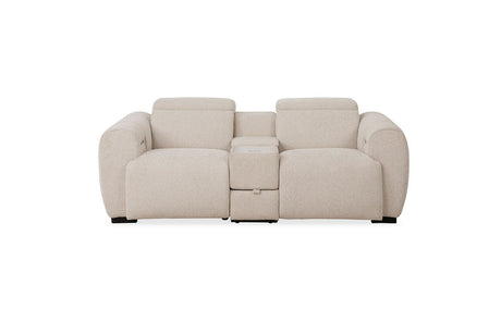 Thaddea White Power Sofa & Loveseat by Furniture of America at Eve Furniture