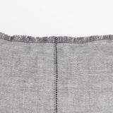 Thais Gray Fabric Fringed Decorative Pillow Cover by Mercana at Eve Furniture