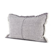 Thais Gray Fabric Fringed Decorative Pillow Cover by Mercana at Eve Furniture
