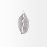 Thais Gray Fabric Fringed Pillow Cover w/Down Filler, Set of 2 by Mercana at Eve Furniture
