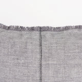 Thais Gray Fabric Fringed Pillow Cover w/Non-Allegen Filler, Set of 2 by Mercana at Eve Furniture