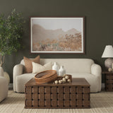 Thala Medium Brown Round Wicker Tray (Set of 2) by Mercana at Eve Furniture