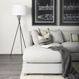 Thalia Black and Beige Fabric Striped w/Fringe Pillow Cover w/Non-Allergen Filler, Set of 2 by Mercana at Eve Furniture