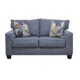 Thame Blue Loveseat by Furniture of America at Eve Furniture