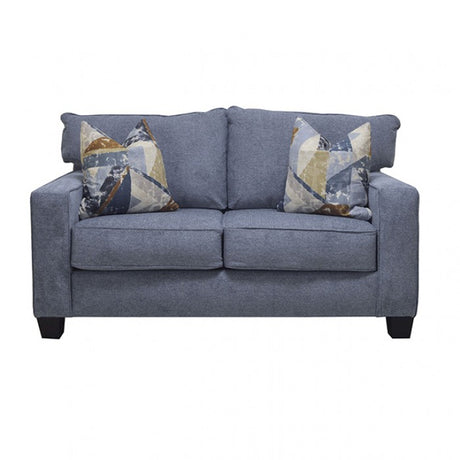 Thame Blue Loveseat by Furniture of America at Eve Furniture