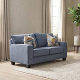 Thame Blue Loveseat by Furniture of America at Eve Furniture