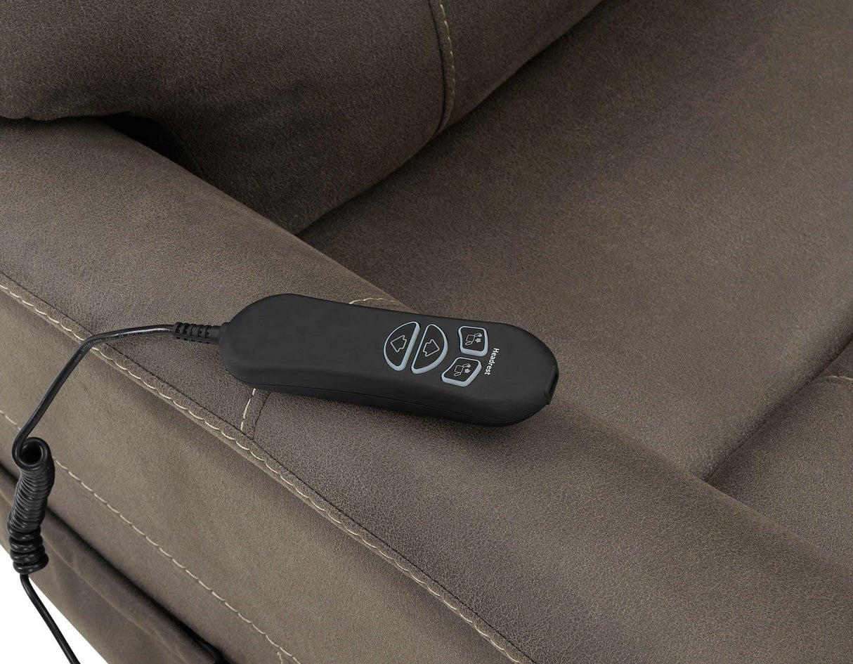 Thames Walnut Power Lift Chair with Power Headrest by Steve Silver at Eve Furniture