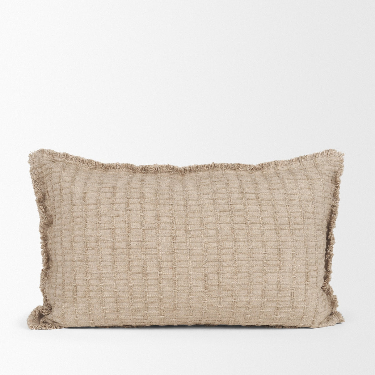 Thatch 14x26 Lumbar Sand Decorative Pillow Cover by Mercana at Eve Furniture