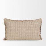 Thatch 14x26 Lumbar Sand Decorative Pillow Cover by Mercana at Eve Furniture