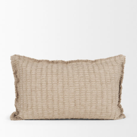Thatch 14x26 Lumbar Sand Decorative Pillow Cover by Mercana at Eve Furniture