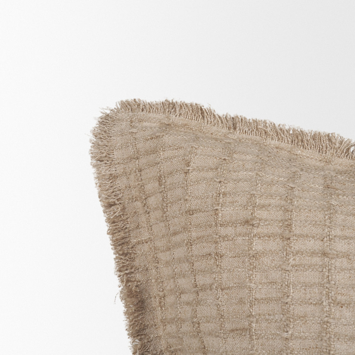 Thatch Square Sand Decorative Pillow Cover by Mercana at Eve Furniture