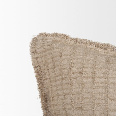 Thatch Square Sand Decorative Pillow Cover by Mercana at Eve Furniture