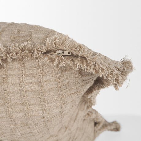 Thatch Square Sand Decorative Pillow Cover by Mercana at Eve Furniture