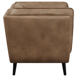 Thatcher Upholstered Button Tufted Chair Brown