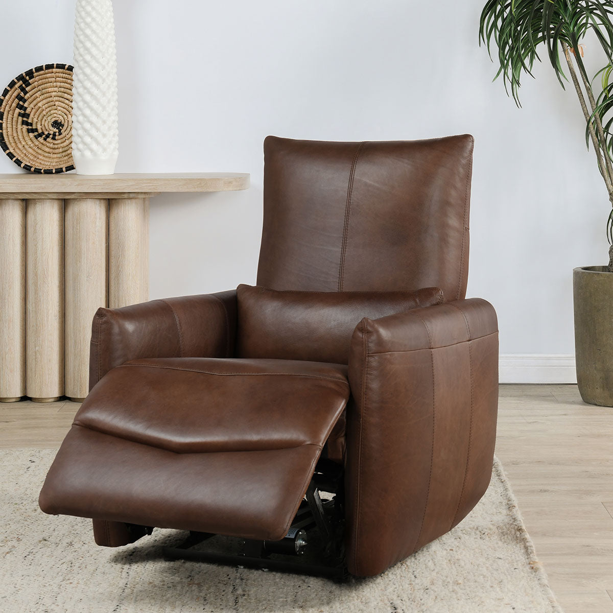 Thaya Antique Brown Power Recliner Chair by Classic Home at Eve Furniture