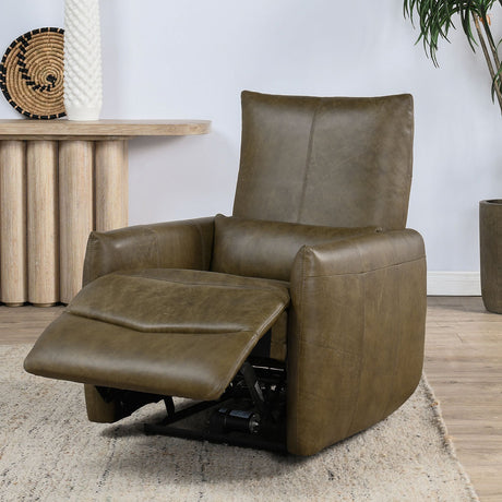 Thaya Earth Brown Power Recliner Chair by Classic Home at Eve Furniture