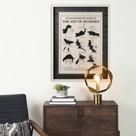 The Art of Shadows X by Mercana Studio Hand Embellished Textured Framed Art Print Matted under Glass by Mercana at Eve Furniture