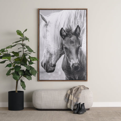 The Foal by Mercana Studio a Hand Embellished Textured Framed Canvas by Mercana at Eve Furniture