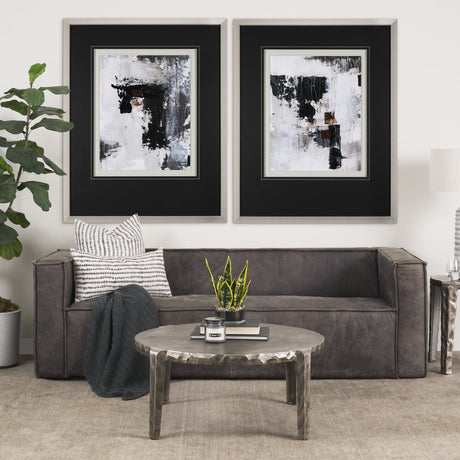 The Fog I by Mercana Studio a Hand Embellished Textured Framed Art Print Matted under Glass by Mercana at Eve Furniture