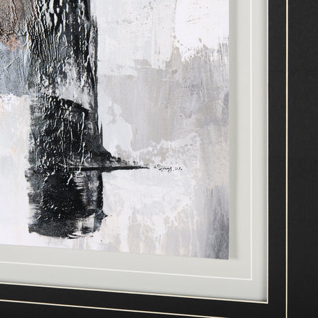 The Fog II by Mercana Studio a Hand Embellished Textured Framed Art Print Matted under Glass by Mercana at Eve Furniture