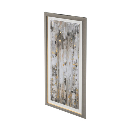 The Forest IV Neutral by Mercana Studio Hand Embellished Textured Framed Art Print Matted under Glas by Mercana at Eve Furniture