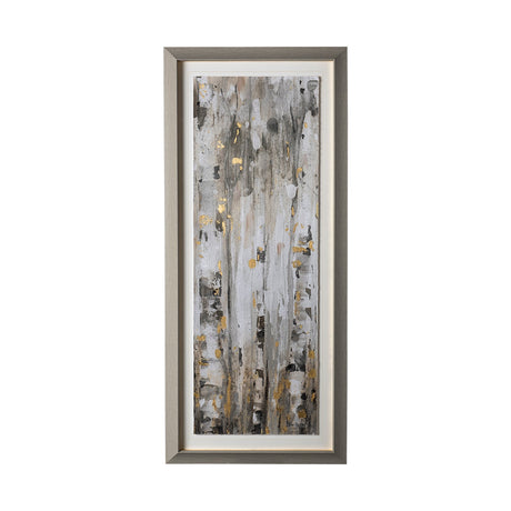 The Forest IV Neutral by Mercana Studio Hand Embellished Textured Framed Art Print Matted under Glas by Mercana at Eve Furniture