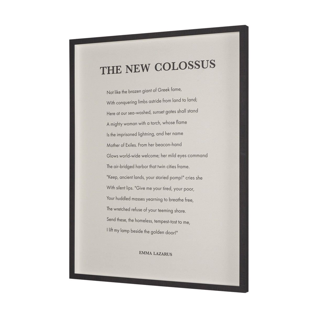 The New Colossus by Mercana Studio a Hand Embellished Framed Art Print Matted under Glass by Mercana at Eve Furniture