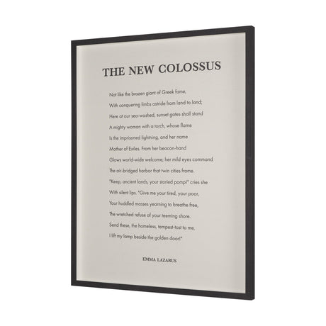 The New Colossus by Mercana Studio a Hand Embellished Framed Art Print Matted under Glass by Mercana at Eve Furniture
