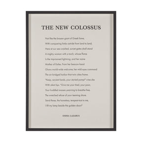 The New Colossus by Mercana Studio a Hand Embellished Framed Art Print Matted under Glass by Mercana at Eve Furniture