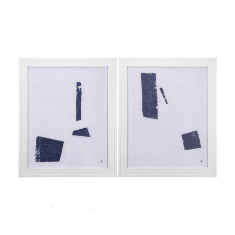 The Shapes II by Mercana Studio a Hand Embellished Textured Framed Art Print by Mercana at Eve Furniture