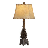 The Standing Pinecone Brown Table Lamp (Set of 2) by Crestview at Eve Furniture