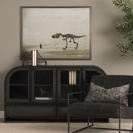 The Walk by Jeffrey Hummel a Hand Embellished Framed Art Print by Mercana at Eve Furniture