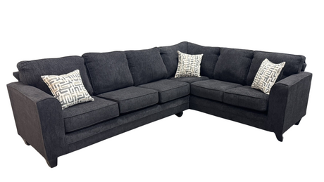 Thea Black 2-Piece Sectional by New Era Innovations at Eve Furniture