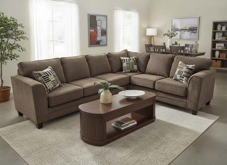 Thea Brown 2-Piece Sectional by New Era Innovations at Eve Furniture