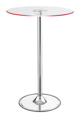 Thea Chrome/Clear LED Bar Table by Coaster at Eve Furniture
