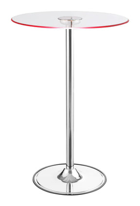 Thea Chrome/Clear LED Bar Table by Coaster at Eve Furniture