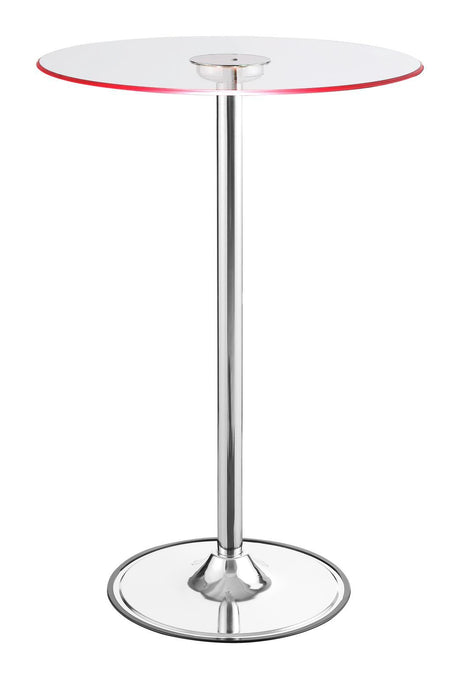 Thea Chrome/Clear LED Bar Table by Coaster at Eve Furniture