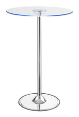 Thea Chrome/Clear LED Bar Table by Coaster at Eve Furniture