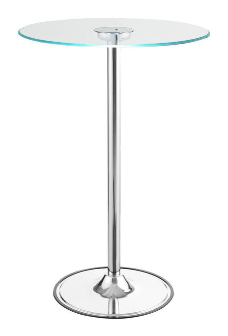 Thea Chrome/Clear LED Bar Table by Coaster at Eve Furniture