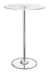 Thea Chrome/Clear LED Bar Table by Coaster at Eve Furniture