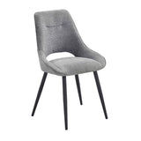 Thea Gray Side Chair, Set of 2 by Homelegance at Eve Furniture