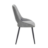 Thea Gray Side Chair, Set of 2 by Homelegance at Eve Furniture