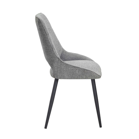 Thea Gray Side Chair, Set of 2 by Homelegance at Eve Furniture